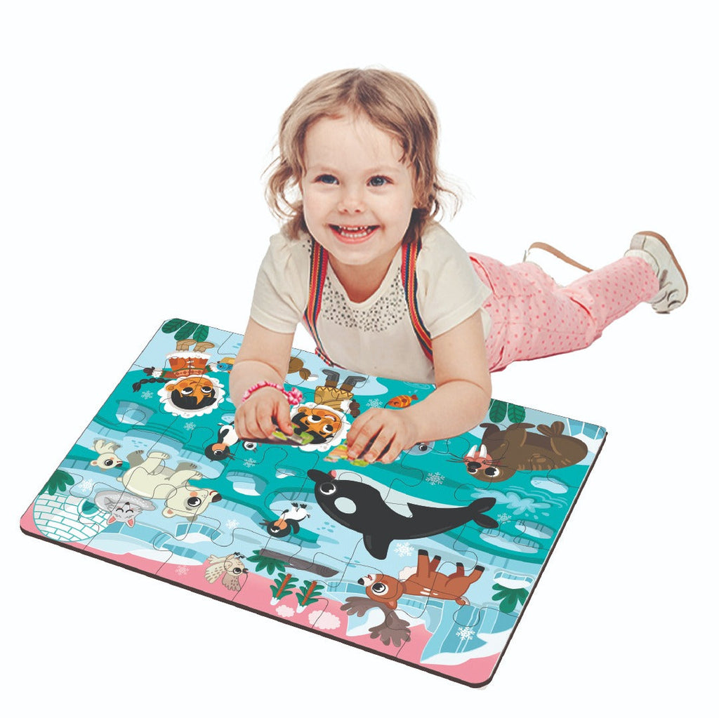 Polar Adventure 48-Piece Wooden Puzzle