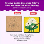 Pichwai Mandala Tea Coaster Paintings DIY Kit for 6+ Years