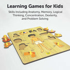 Wooden Body Parts Knob Puzzle