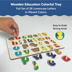 A–Z Small Alphabet Wooden Knob Puzzle