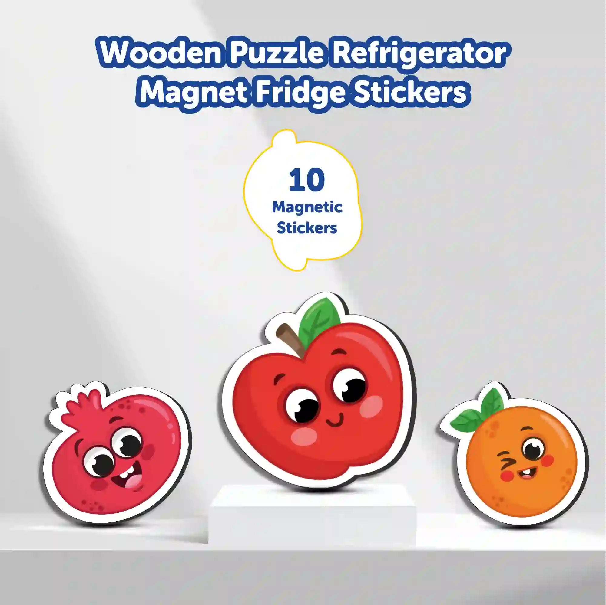 Fridge Magnetic Fruits Set of 11 2+ Years - Mini Leaves