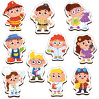 Fridge Magnetic Professions Set of 10 2+ Years - Mini Leaves