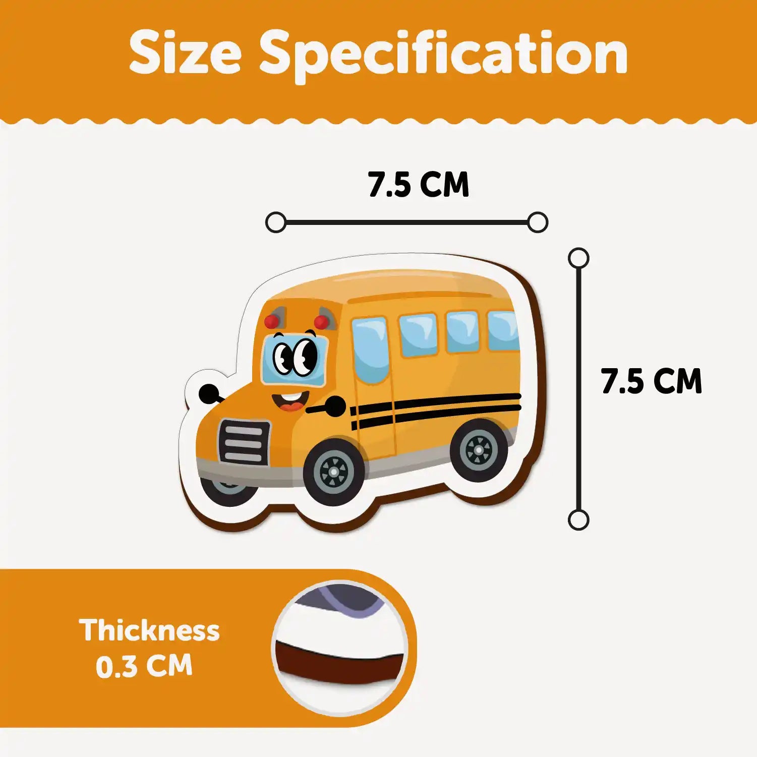 Fridge Magnetic Transport Set of 10 2+ Years - Mini Leaves