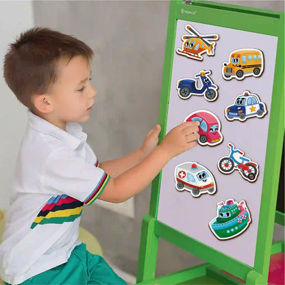 Fridge Magnetic Transport Set of 10 2+ Years - Mini Leaves