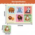 Safari Animal Friends 2 Piece Puzzles (2-3 Years) - Mini Leaves
