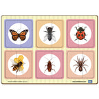 Insects 2 Piece Wooden Puzzle 2+ Years - Mini Leaves