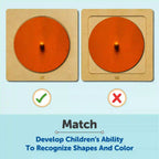 Montessori Multiple Shape Pegged Board 1+ Years - Mini Leaves
