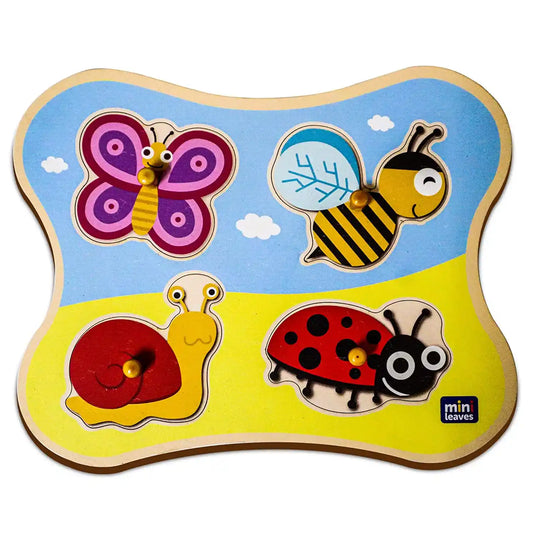 Insects Friends with Jumbo Knob 1+ Years - Mini Leaves