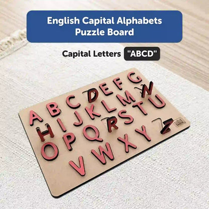 Capital Alphabets Letters Learning Board 3+ Years - Mini Leaves