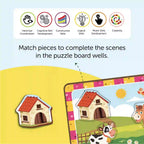 Farm Animal Chunky Puzzle (2+ Years) - Mini Leaves