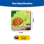 Level Up Wooden Puzzle-Insects 3+ Years - Mini Leaves