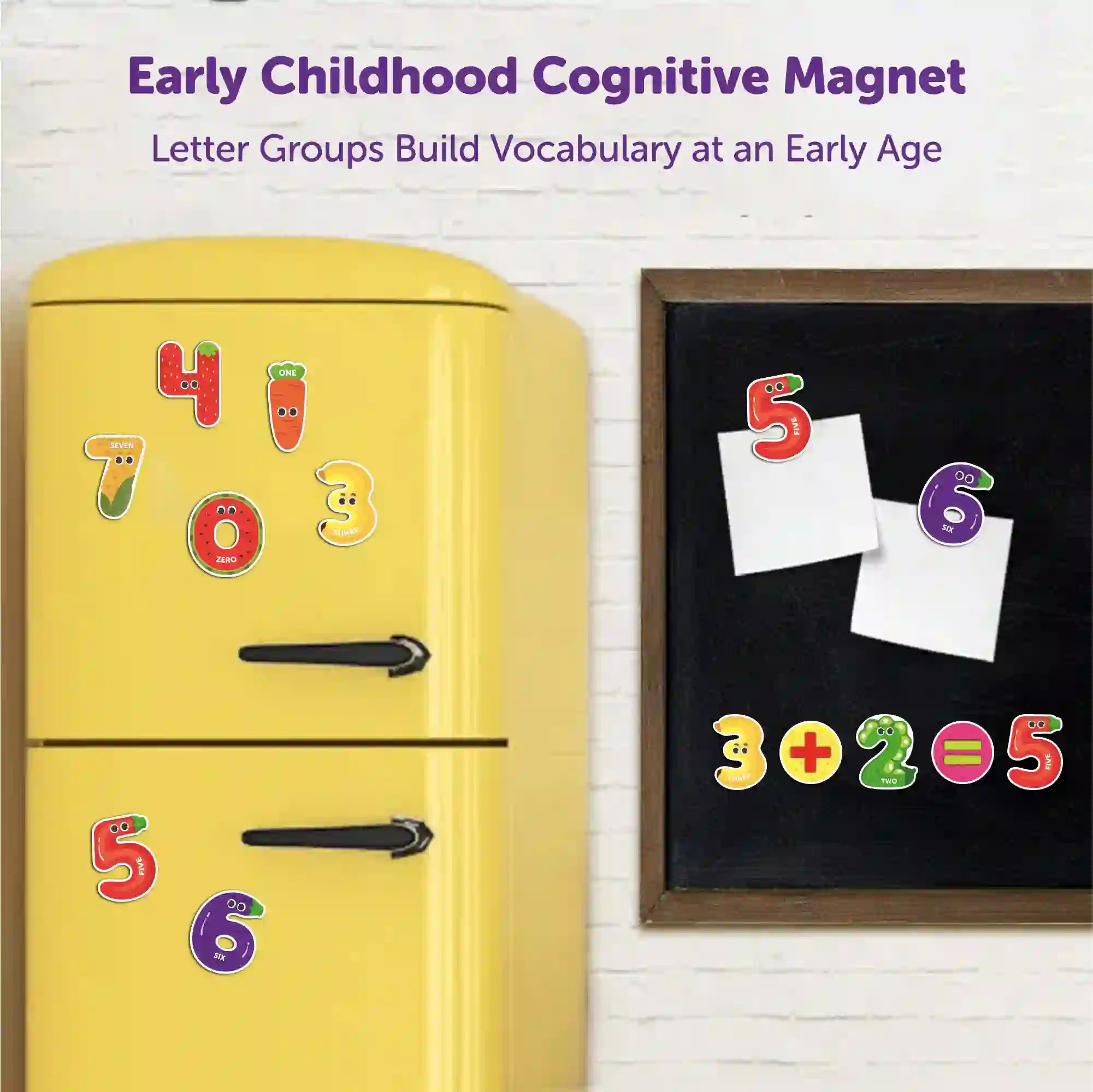 0 to 9 Numbers Fridge Magnets 2+ Years - Mini Leaves