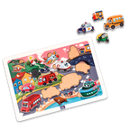 Transport Vehicles Educational Puzzle - Mini Leaves