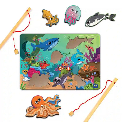 2 in 1 wooden fishing game 3+ Years - Mini Leaves