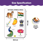 National Symbols Plastic Knob and Peg Puzzle 2+ Years - Mini Leaves