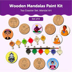 Mandala Tea Coasters Art and Craft Kit 6+ Years- Beginner