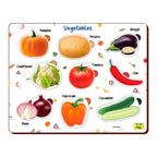 Vegetables Shapes Wooden Puzzle 3+ Years - Mini Leaves
