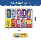 Lets count 1 to 10 Wooden Puzzle 2+ Years - Mini Leaves