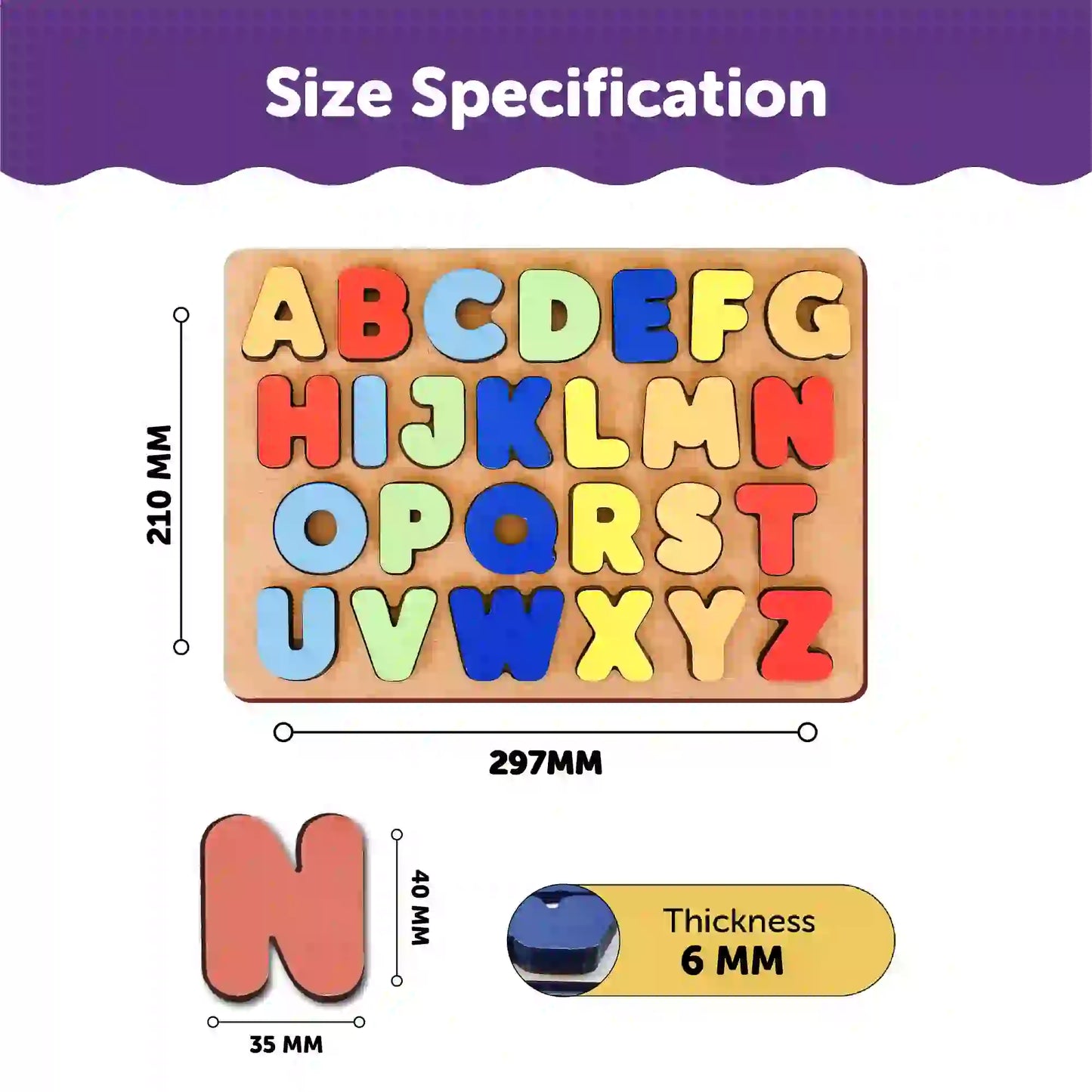 Alphabet Letters Uppercase Chunky Letters 3+ Years - Mini Leaves