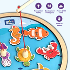 Fishing Game with magnetic poles round 3+ Years - Mini Leaves