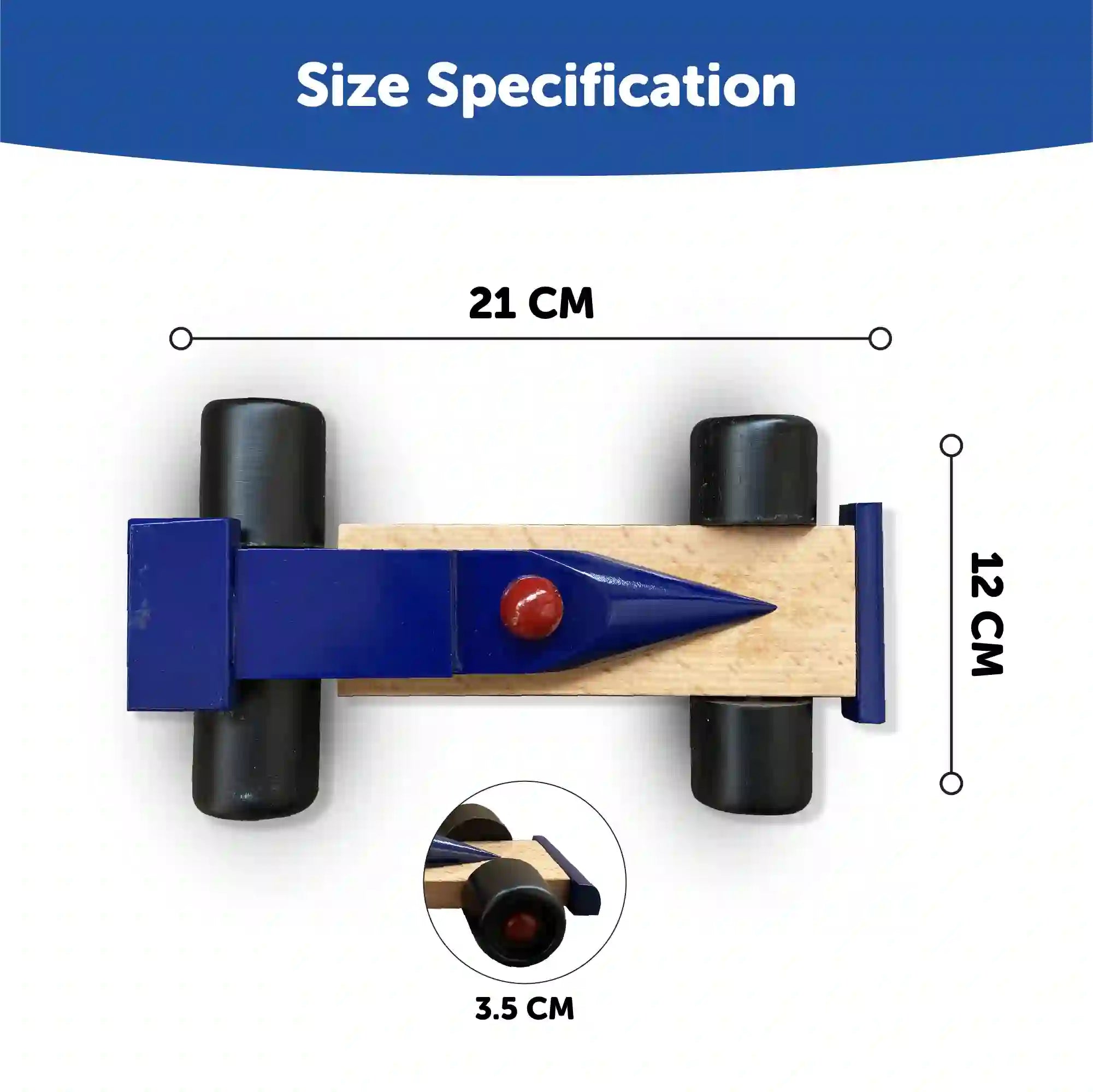 Wooden Race Car Set of 2 2+ Years - Mini Leaves