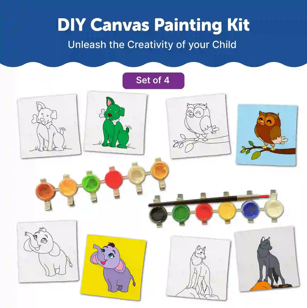 Canvas Craft Art Paint Kit for Beginner 6+ Years