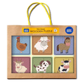 Farm Friends 2 Piece Wooden Puzzles 2+ Years - Mini Leaves