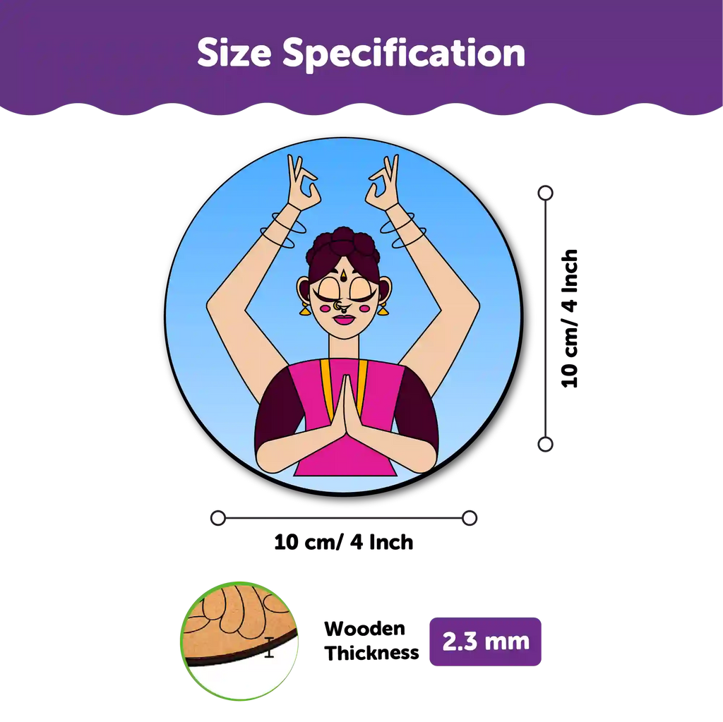 Mandala Tea Coasters Art and Craft Kit 6+ Years- Beginner