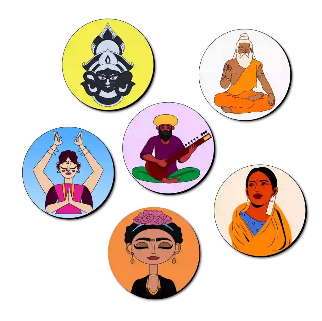 Mandala Tea Coasters Art and Craft Kit 6+ Years- Beginner