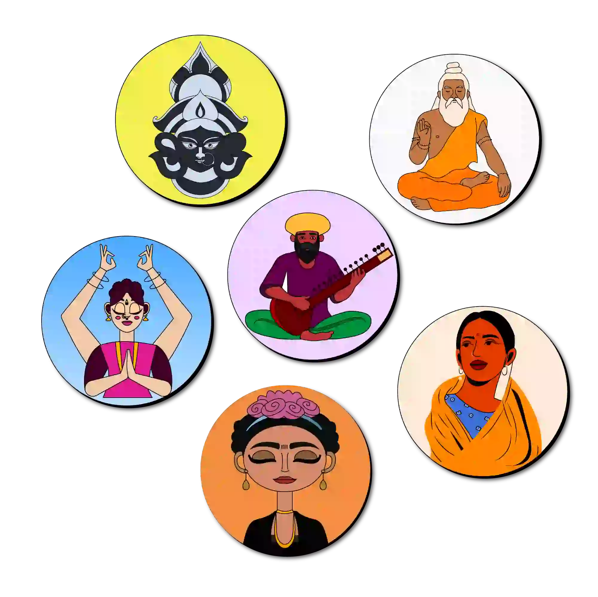 Mandala Tea Coasters Art and Craft Kit 6+ Years- Beginner