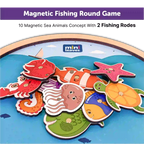 Fishing Game with magnetic poles round 3+ Years - Mini Leaves