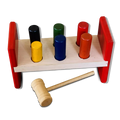 Hammer and Peg Wooden Toys 18 Months + - Mini Leaves