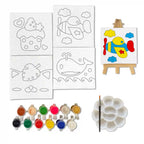 Canvas Craft Art Paint Kit for Beginner 6+ Years - Set of 4