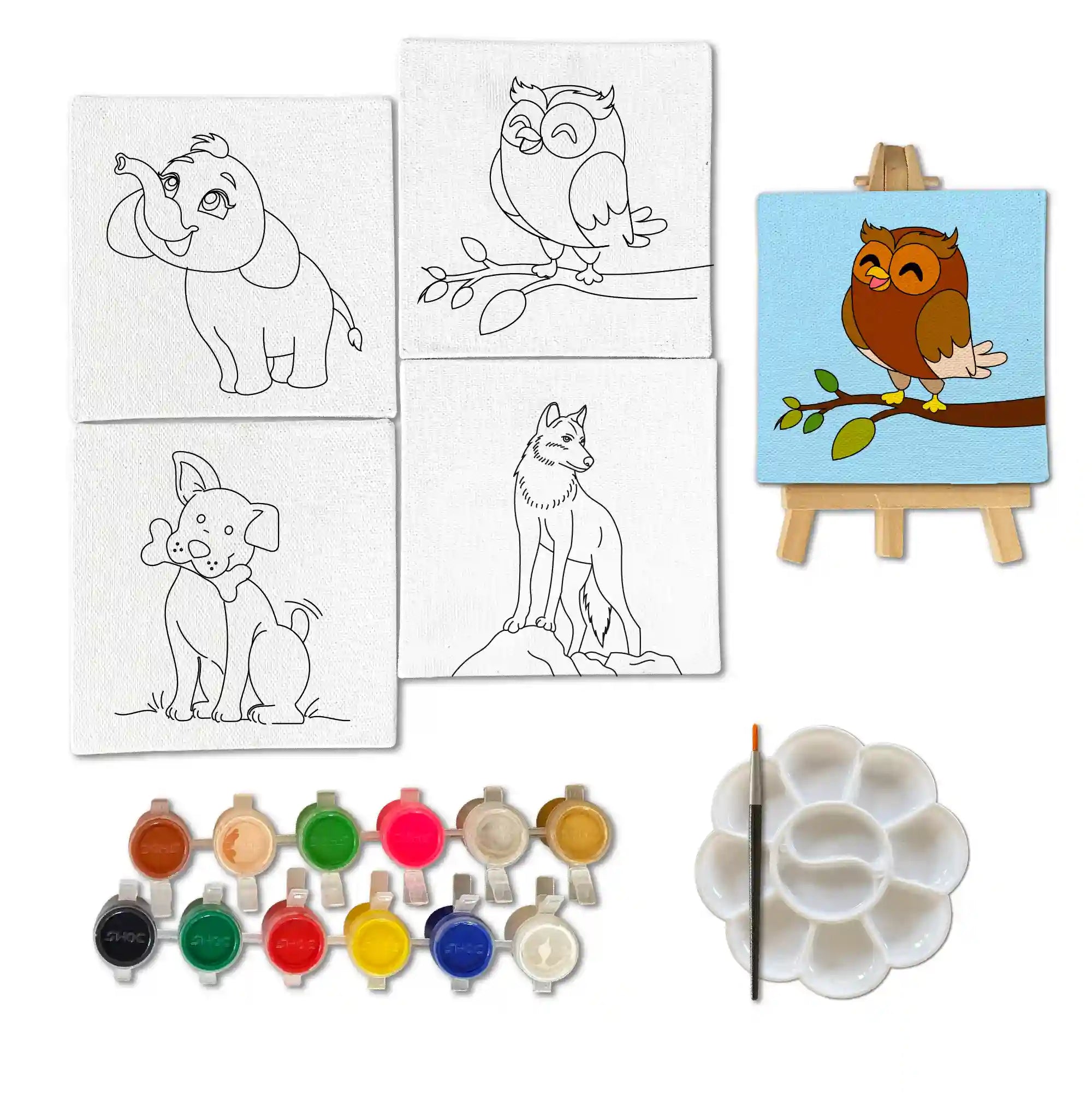 Canvas Craft Art Paint Kit for Beginner 6+ Years