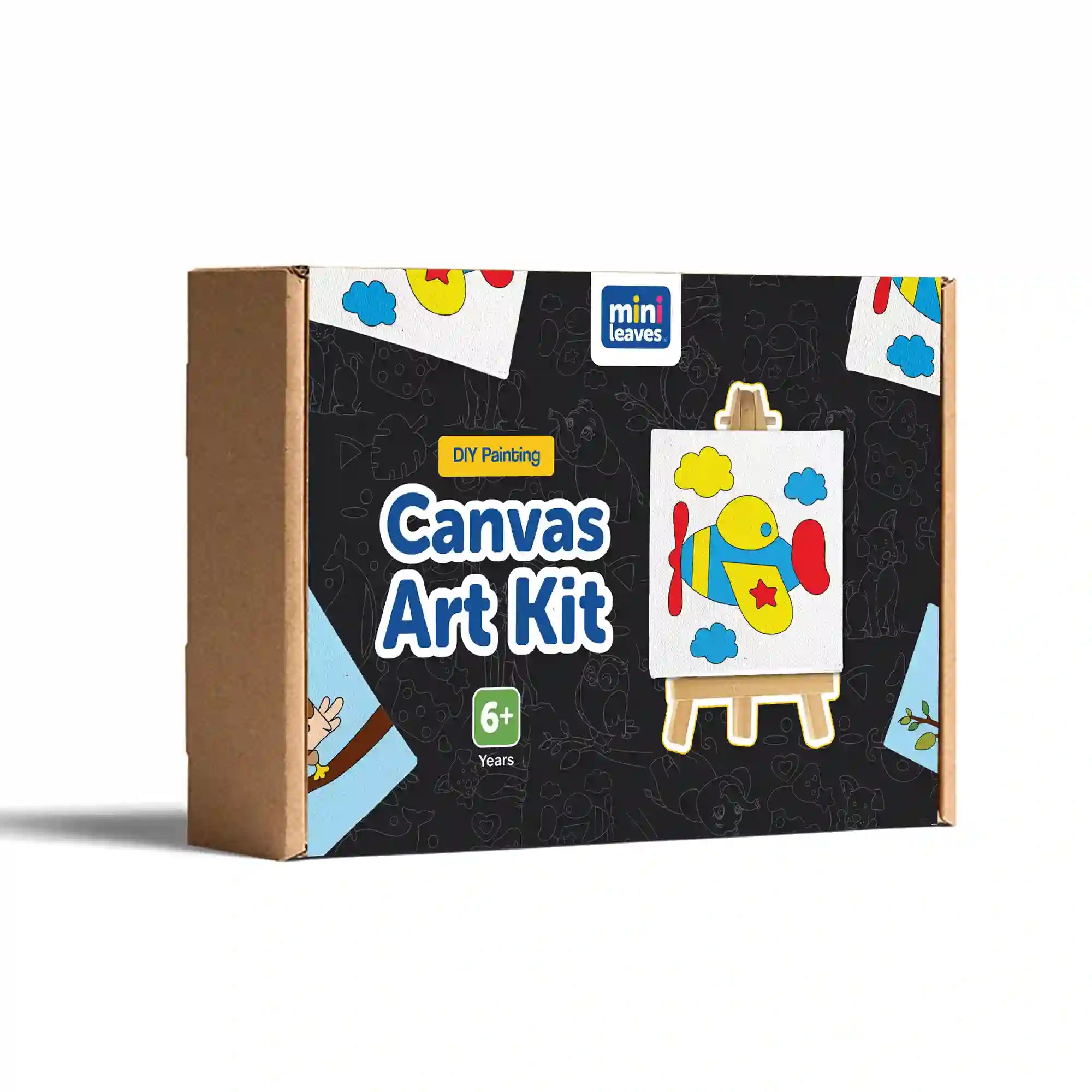 Canvas Craft Art Paint Kit for Beginner 6+ Years - Set of 4