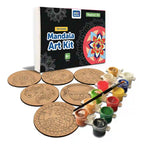 Mandala Tea Coasters Art and Craft Kit for 6+ Years- Beginner - Mini Leaves