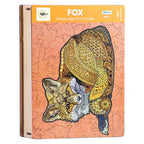 Fox Unique Shape Wooden Puzzles 65 Pieces 6+ Age
