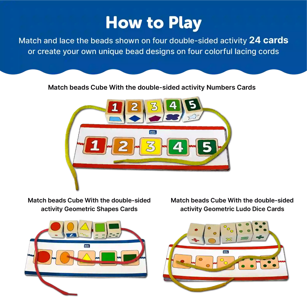 Alphabets Shapes Lacing Activity for kids  3+ Years