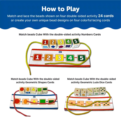 Alphabets Shapes Lacing Activity for kids  3+ Years